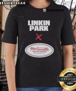 Top Linkin Park x McConnell's logo on fine ice creams, promoting September 5th, 2025 event in Santa Barbara, CA.