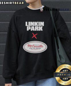 Top Linkin Park x McConnell's Fine Ice Creams sweatshirt, promoting the September 5, 2025 event in Santa Barbara, CA.