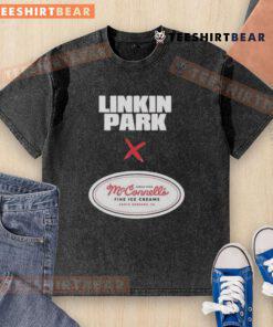 Top Linkin Park x McConnell's logo fine ice creams t-shirt, September 5th, 2025, Santa Barbara, CA, vintage washed style.