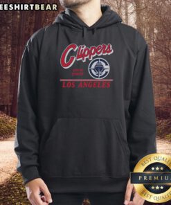 Vintage Los Angeles Clippers hoodie featuring a fly-by graphic, perfect for fans and collectors of NBA apparel.