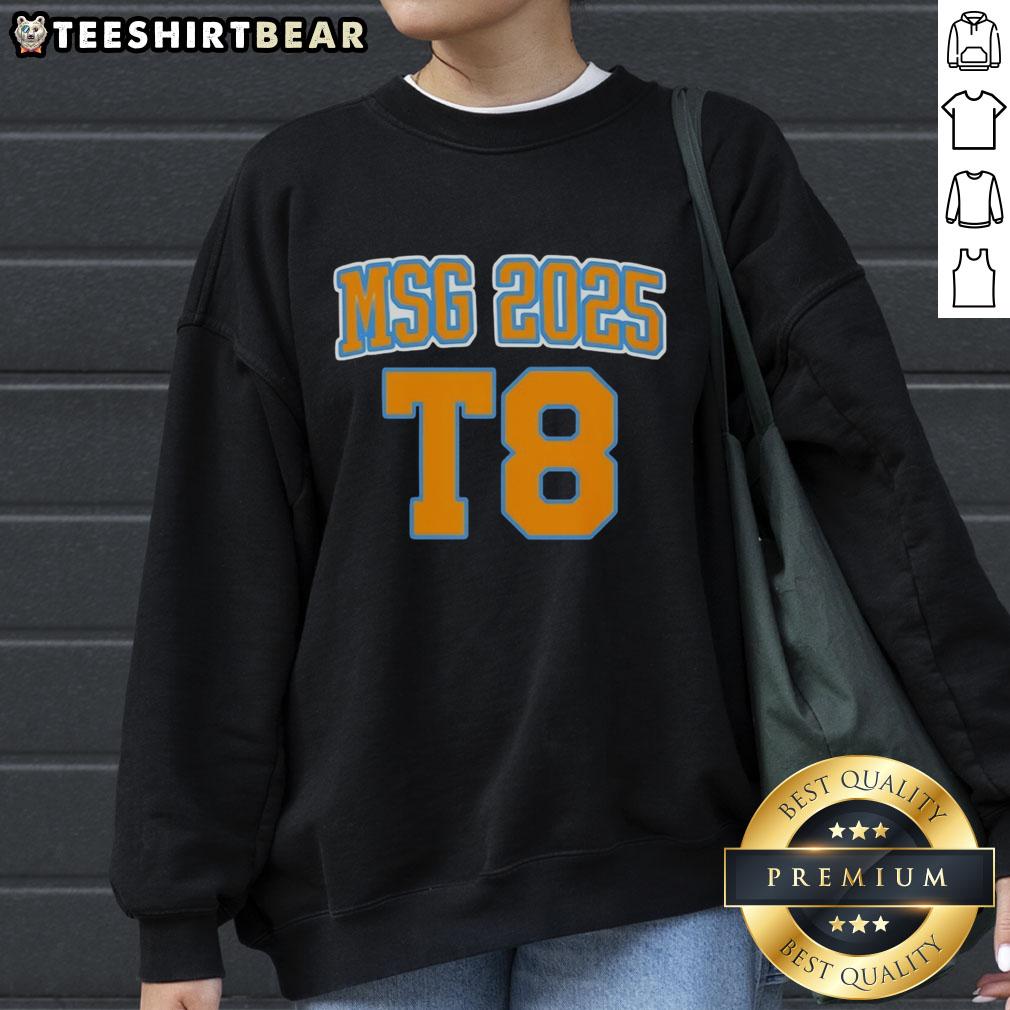 Stylish Top MSG 2025 T8 Sweatshirt in vibrant colors, perfect for casual wear and staying cozy this season.