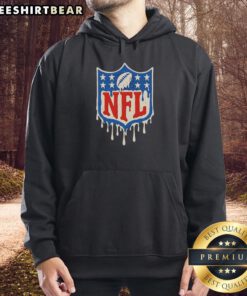 Stylish Top National Football League melting logo hoodie in vibrant colors, perfect for NFL fans and casual wear.