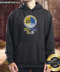 Top Notre Dame Fighting Irish Saturdays X Indianapolis Colts Sundays hoodie in green, perfect for game day style.