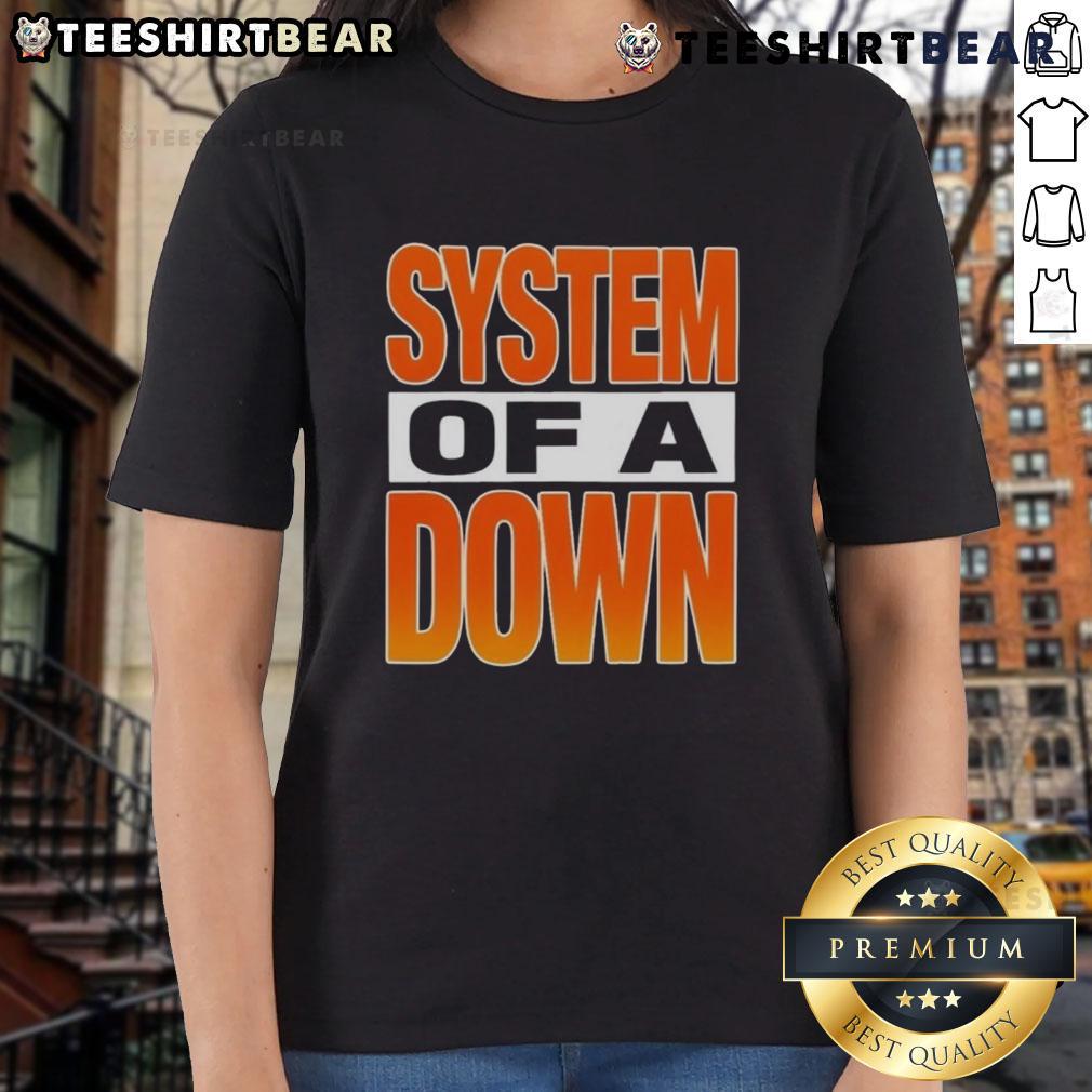Top System of a Down Chicago IL ladies tee featuring iconic band logo and stylish design for fans.