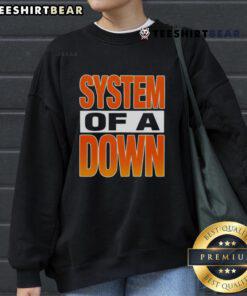 Top System of a Down Chicago IL sweatshirt featuring iconic band logo and vibrant colors, perfect for fans and collectors.