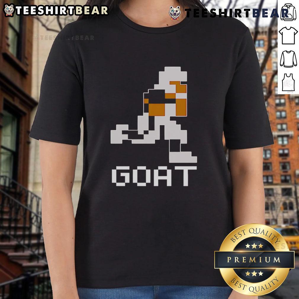 Top Tecmo Goat Bo Ladies Tee featuring a stylish design for fans of retro gaming and sports apparel.