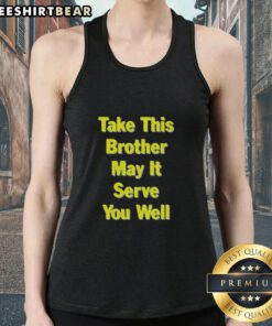 Chemical Brothers tour tank top featuring 'Take This Brother, May It Serve You Well' design from San Francisco 2025.