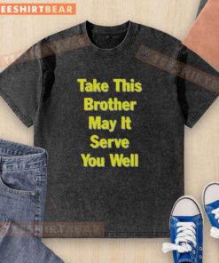 Top The Chemical Brothers 2025 tour T-shirt from San Francisco, CA, featuring 'Take This Brother' design.