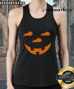 Top The Jack-O Kentucky Halloween Tank Top featuring festive pumpkin design for spooky season celebrations.
