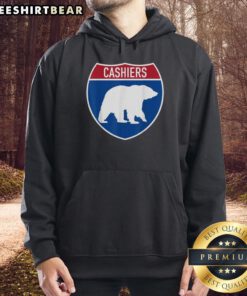 Top Vintage Cashiers North Carolina Bear Souvenir Retro NC Hoodie featuring a classic bear graphic design.