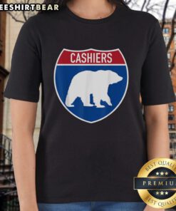 Top vintage cashiers North Carolina bear souvenir retro NC ladies tee featuring a charming bear graphic.