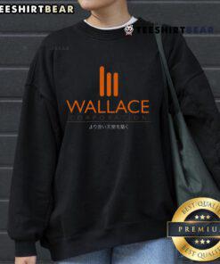Cozy Top Wallace Corporation sweatshirt featuring a stylish logo, perfect for casual wear and brand enthusiasts.