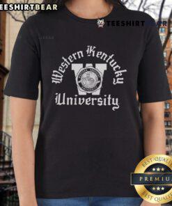 Alt Text: Top Western Kentucky Seal Ladies Tee featuring a stylish design for women, perfect for fans of Western Kentucky University.