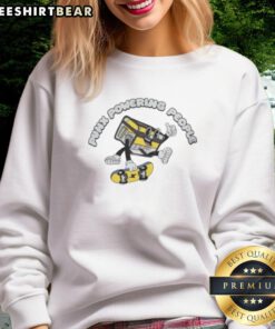 Awesome Krang Punx Powering People funny sweatshirt featuring a vibrant graphic design perfect for punk style enthusiasts.