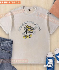 Alt Text: Awesome Krang Punx Powering People funny washed t-shirt with vibrant graphic design for casual wear.