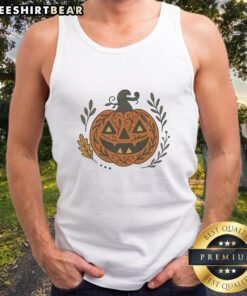 Awesome Premium Halloween Pumpkin Funny 2025 Tank Top featuring a playful pumpkin design for festive celebrations.