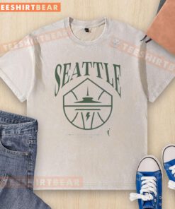 Awesome Seattle Storm High Energy Basketball 2025 washed t-shirt featuring vibrant team colors and bold graphics.
