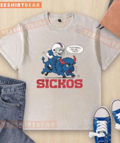 Good Buffalo Bills Football Sickos Washed T-Shirt featuring a vintage design perfect for loyal Bills fans.