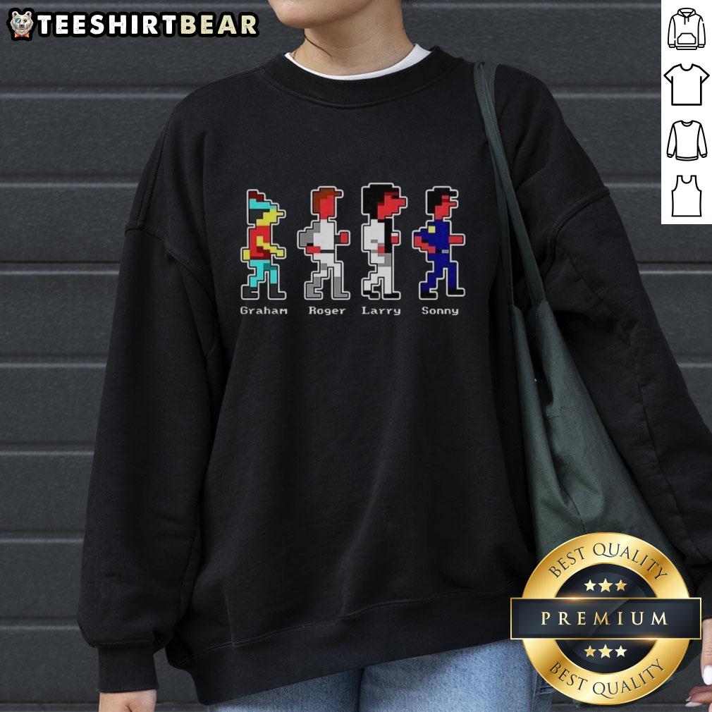 Good Graham Roger Larry and Sonny sweatshirt featuring a stylish design, perfect for casual wear and fan merchandise.