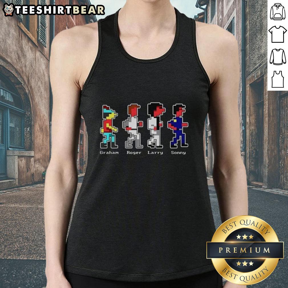 Good Graham Roger Larry and Sonny tank top featuring a vibrant design, perfect for casual summer wear.