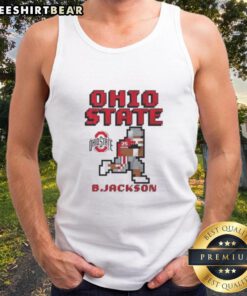 Good Ohio State Buckeyes Football Bo Jackson Retro Baller Tank Top featuring vibrant team colors and classic design.