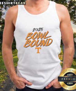 Good Tennessee Volunteers Football 2025 Bowl Bound tank top featuring team colors and logo for fans.