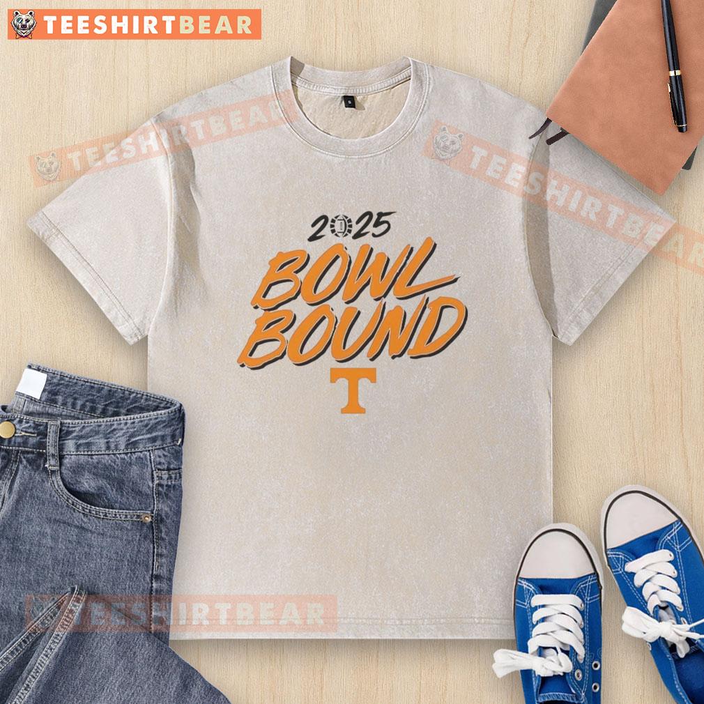 Good Tennessee Volunteers Football 2025 Bowl Bound washed t-shirt featuring team colors and logo for fans.