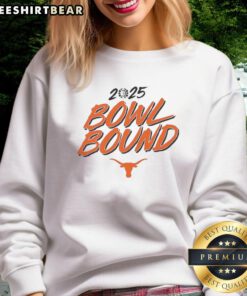 Good Texas Longhorns Football 2025 Bowl Bound Sweatshirt in burnt orange, showcasing team pride and spirit.