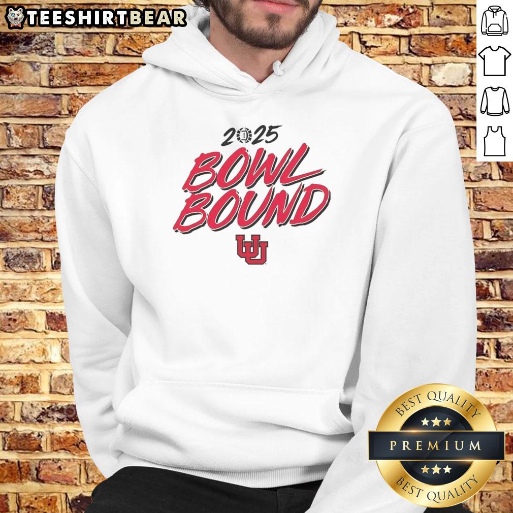 Good Utah Utes Football 2025 Bowl Bound Hoodie featuring team colors and logo, perfect for Utes fans and game day.