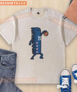 Good V.J. Edgecombe 77 Philadelphia 76ers washed t-shirt featuring classic team colors and vintage design.