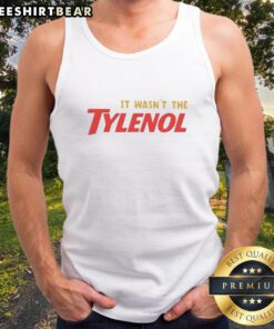 Nice It Wasn't The Tylenol Autism Awareness Tank Top featuring a colorful design promoting autism awareness and support.