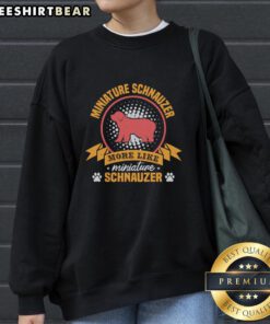 Cozy sweatshirt featuring a cute Miniature Schnauzer design, perfect for dog lovers and fashion enthusiasts.