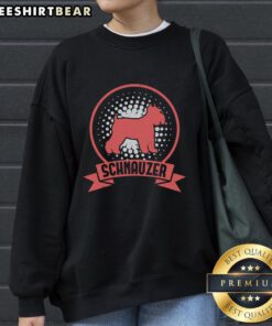 Cozy Nice Miniature Schnauzer sweatshirt featuring a playful schnauzer graphic, perfect for dog lovers.
