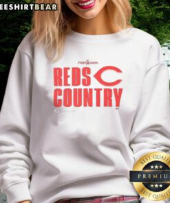 Nice Reds Cincinnati Reds Baseball 2025 MLB Postseason sweatshirt showcasing team logo and vibrant red design.