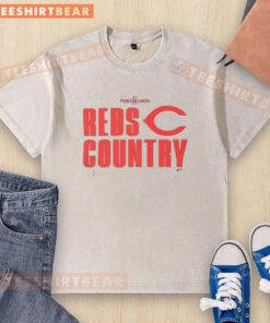 2025 MLB postseason Cincinnati Reds baseball washed t-shirt in vibrant red, perfect for fans supporting their team.
