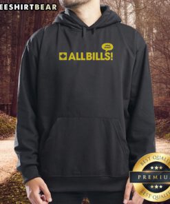 Nice The Eagle hoodie featuring a caricature logo with 'All Bills What Bread' design, perfect for fans and streetwear enthusiasts.