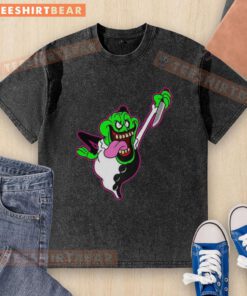 Nice The Real Clownbusters Slimer Ghostbusters Parody Halloween washed t-shirt featuring a playful ghost design.