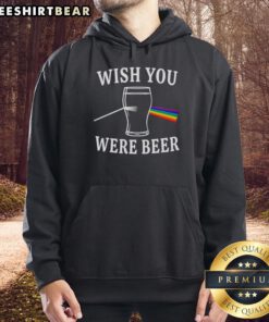 Nice Wish You Were Beer Dark Side of the Moon light scattering hoodie design featuring vibrant colors and artistic graphics.