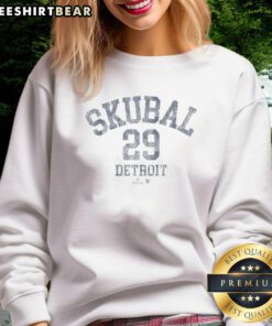 Official Tarik Skubal October Sweatshirt featuring team colors and logo, perfect for fans and casual wear.