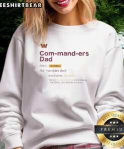 Official Washington Commanders Dad Definition Sweatshirt featuring a stylish design for proud football dads.