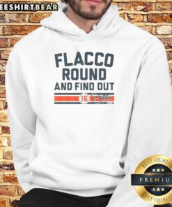 Alt Text: Original Joe Flacco round hoodie featuring Cincinnati design, perfect for fans and stylish casual wear.