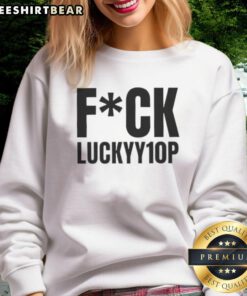 Premium Fck Luckyy1op Sweatshirt in stylish design, perfect for casual wear and street fashion enthusiasts.
