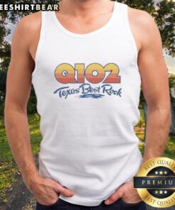 Premium Q102 Texas Best Rock Tank Top featuring a stylish design perfect for music lovers and summer wear.