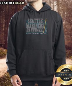 Premium Seattle Mariners regional hoodie in navy blue featuring the team's logo and comfortable fit for fans.