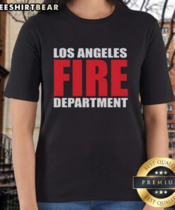 Premium Station 118 Diaz Los Angeles Fire Department ladies tee in vibrant color, featuring bold department logo.