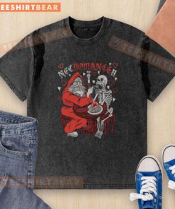 Pretty classy necromancer washed t-shirt featuring a unique design, perfect for fans of fantasy and gothic fashion.