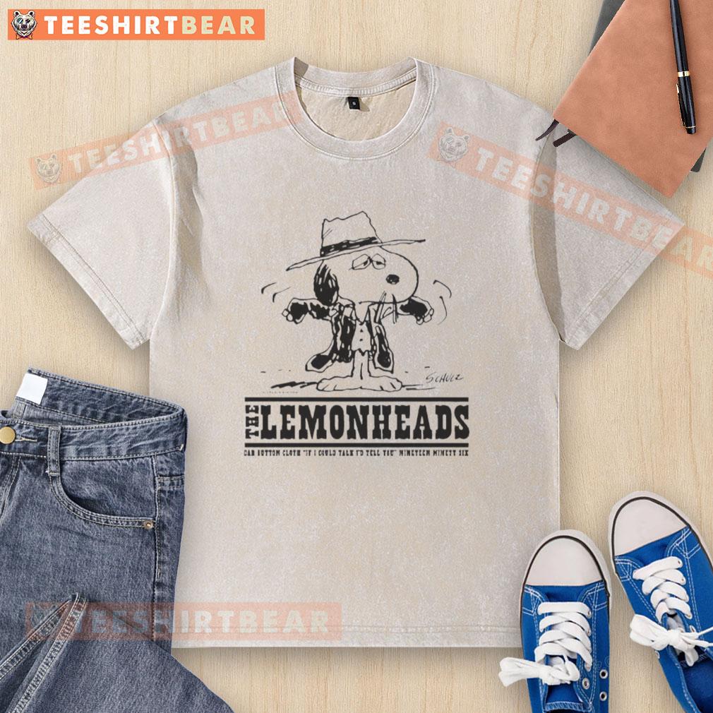 Alt Text: Pretty Snoopy The Lemonheads 'If I Could Talk' washed t-shirt featuring a vintage design and vibrant colors.