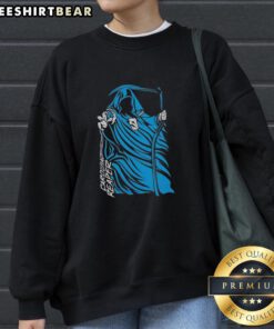 Top Carolina Reaper Grim Reaper Carolina Panthers sweatshirt featuring a bold design perfect for fans and chilly days.