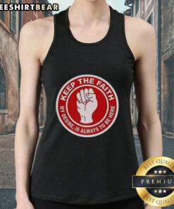 Alt Text: Top Nottingham Forest Keep The Faith Tank Top featuring bold design, perfect for fans supporting their team.