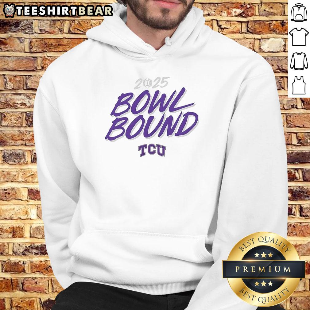 TCU Horned Frogs Football 2025 Bowl Bound hoodie featuring team colors and logo for dedicated fans.